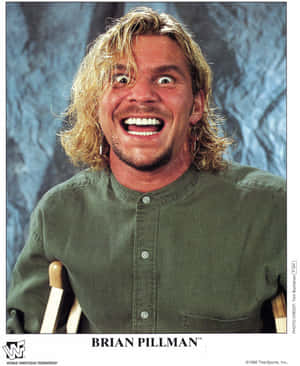 Funny Face Of Wrestler Brian Pillman Wallpaper