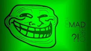 Funny Face Troll Icon Wallpaper