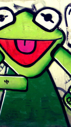 Funny Keroppi Art Iphone Wallpaper