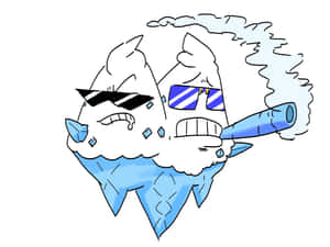 Funny Meme Vanilluxe Wearing Sunglasses Wallpaper