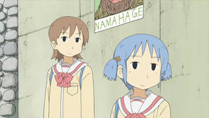 Funny Mio And Yuuko From Nichijou Wallpaper