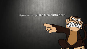 Funny Monkey Qoutes Wallpaper