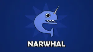 Funny Narwhal Art Wallpaper