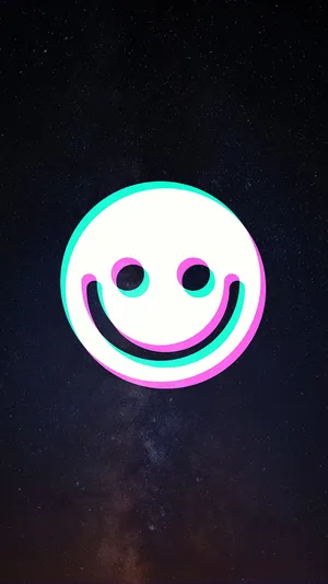 Funny Pfp For Tiktok Holographic Smiley Wallpaper