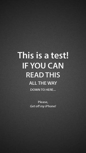 Funny Phone Warning Wallpaper