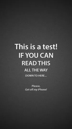 Funny Phone Warning Wallpaper