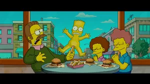 Funny Scene From The Simpsons Movie Wallpaper