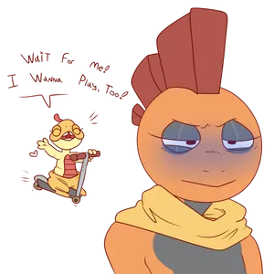 Funny Scraggy And Scrafty Drawing Wallpaper