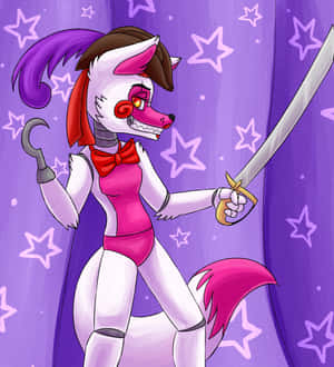 Funtime Foxy From Five Nights At Freddy's Sister Location Wallpaper