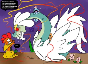 Furious Drampa With Other Characters Wallpaper