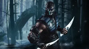 Furious Sub-zero In Icy Battle Wallpaper