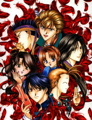 Fushigi Yuugi Character Collage Wallpaper