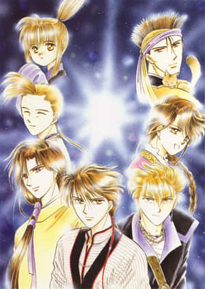 Fushigi Yuugi Character Collage Wallpaper