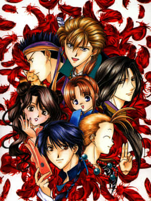 Fushigi Yuugi Group Artwork Wallpaper