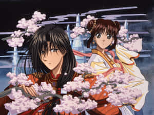 Fushigi Yuugi Hotohoriand Miaka Wallpaper