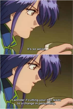 Fushigi Yuugi Nuriko Haircut Reflection Wallpaper