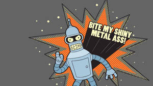 Futurama Badass Bender Art Wallpaper