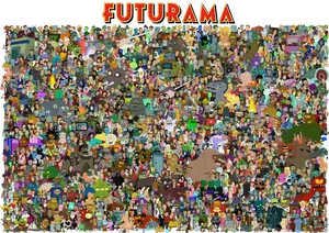 Futurama Full Cast Wallpaper