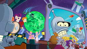 Futurama Main Characters Wallpaper