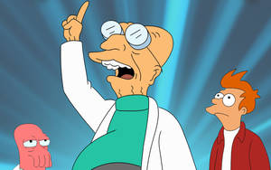 Futurama Zoidberg Fry And Farnsworth Wallpaper