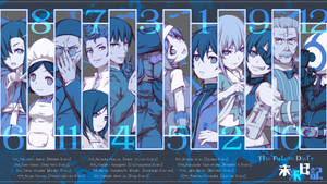 Future Diary Digital Poster In Blue Wallpaper