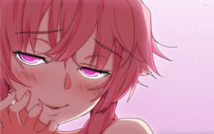 Future Diary Yuno Pink Aesthetic Wallpaper