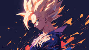 Future Gohan Super Saiyan Power Up Wallpaper