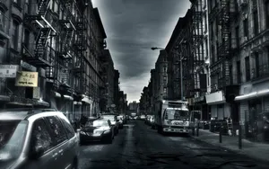 Futuristic 3d City Skyline At Night Wallpaper