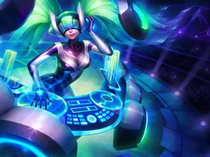 Futuristic 3d Gaming Arena Wallpaper