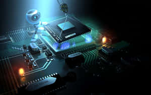 Futuristic 3d Technology Interface Wallpaper