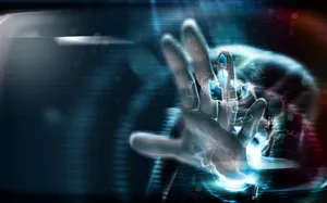 Futuristic 3d Technology Interface Wallpaper