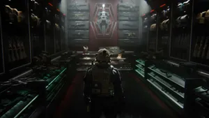 Futuristic Arsenal Room Wallpaper