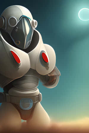 Futuristic_ Astronaut_with_ Camera Wallpaper