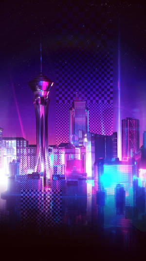 Futuristic Black And Purple Aesthetic Wallpaper