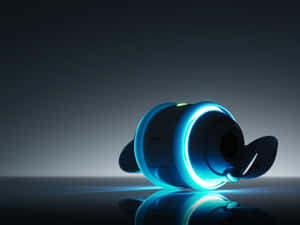 Futuristic Blue Glowing Device Wallpaper