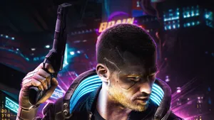 Futuristic Characters In The World Of Cyberpunk 2077 Wallpaper