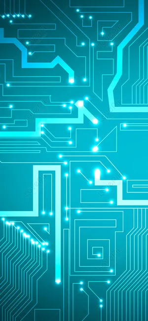 Futuristic_ Circuit_ Board_ Background Wallpaper