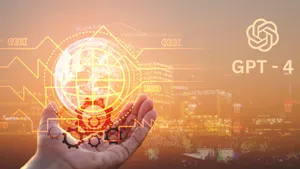 Futuristic Circuit Board Illustration Featuring Gpt-4 Wallpaper