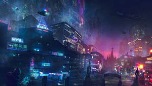 Futuristic City Of Barcelona Wallpaper