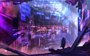 Futuristic_ Cityscape_ Anomaly Wallpaper