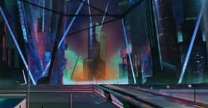 Futuristic_ Cityscape_ Artwork Wallpaper