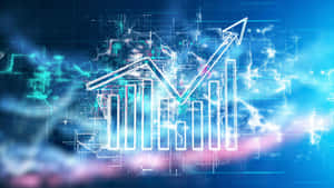 Futuristic Data Growth Visualization Wallpaper