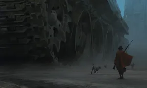 Futuristic Giant Tank Wallpaper