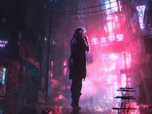 Futuristic Glowing Cityscape Wallpaper