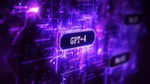 Futuristic Gpt-4 Ai Technology Interface Wallpaper