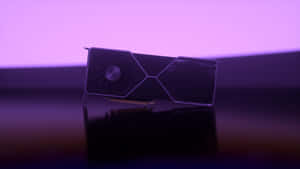 Futuristic Graphics Card Purple Hue Wallpaper