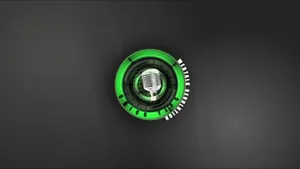 Futuristic Green Circle Interface Wallpaper