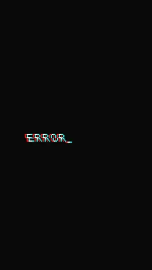 Futuristic Hype Error Message Display Wallpaper