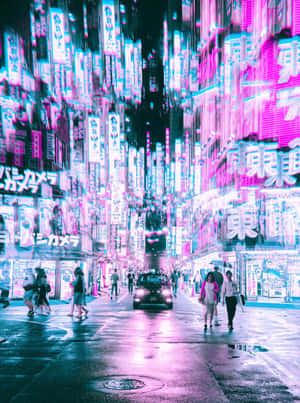 Futuristic Japan Cyberpunk Wallpaper