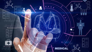 Futuristic Medical Technology Interface Wallpaper